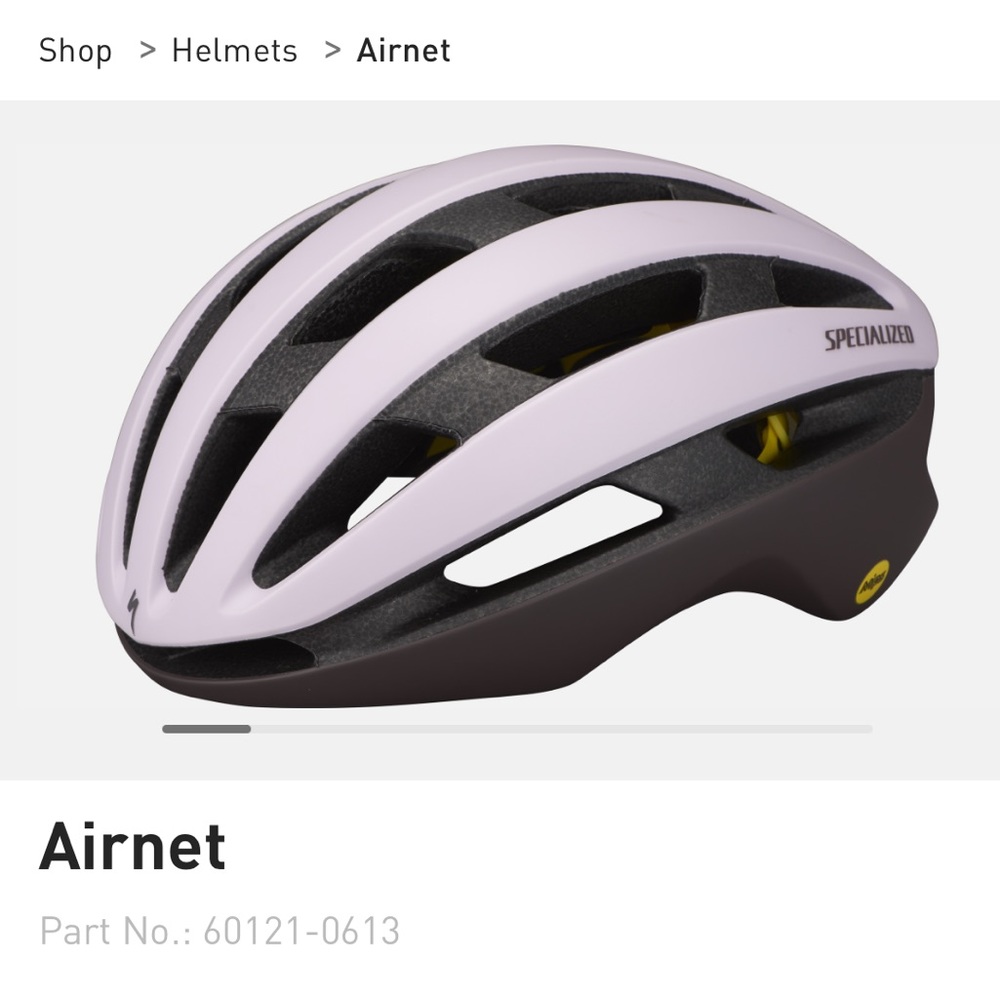 Specialized Airnet bike helmet. Size large 59/63cm NIB rightside has broken part